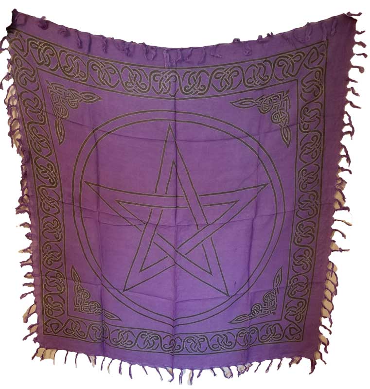 Pentagram Altar Cloth 36" x 36" - Click Image to Close