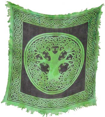 Tree of Life altar cloth 18" x 18" - Click Image to Close
