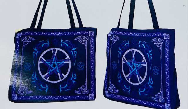 15.5" x 17.5" Pentagram tote bag - Click Image to Close