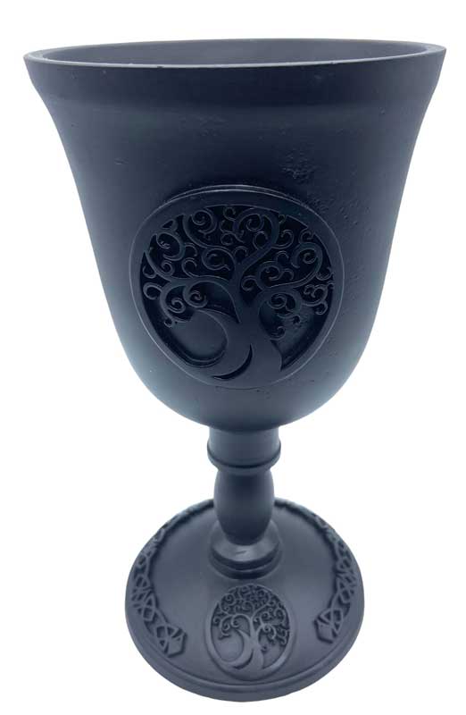 7 5/8" Tree of Life Chalice - Click Image to Close