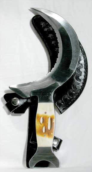 Druidic Boline With Leather Sheath - Click Image to Close