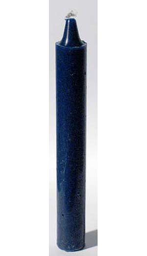 Blue 6" Taper Candle - Click Image to Close