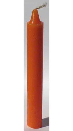 Orange 6" Taper Candle
