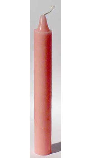 Pink 6" Taper Candle - Click Image to Close