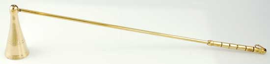 Long Brass Candle Snuffer - Click Image to Close