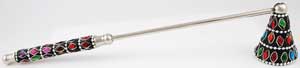 Color Jeweled Candle Snuffer - Click Image to Close