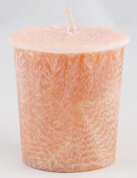 Sandalwood Palm Oil Votive Candle - Click Image to Close