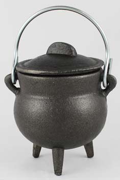 Small Plain Cast Iron Cauldron - Click Image to Close