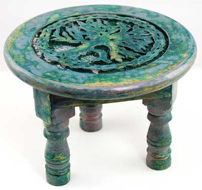 Round Tree of Life Altar Table 6" - Click Image to Close