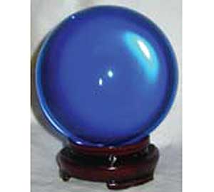 Blue Crystal Ball 50mm - Click Image to Close