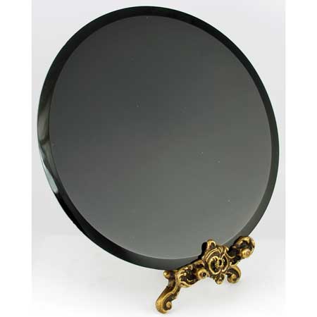 Brass Scrying Mirror 6" Holder - Click Image to Close