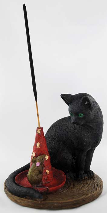 Magical Cat & Mouse Incense Holder - Click Image to Close