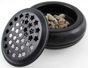 Starry Screen Black Charcoal Burner - Click Image to Close