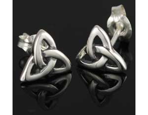 Triquetra Post Earring - Click Image to Close