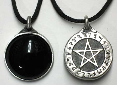 Theban Pentacle with Scrying Disk - Click Image to Close