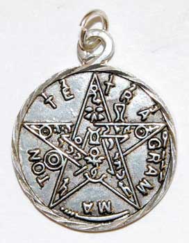 Small Pewter Tetragrammaton Pendant - Click Image to Close