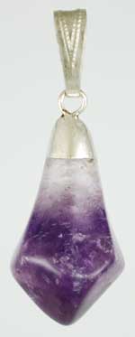 Amethyst (Tumbled) Pendant - Click Image to Close