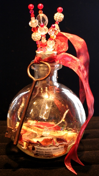 Happiness Spell Bottle by Laurie Cabot - Click Image to Close