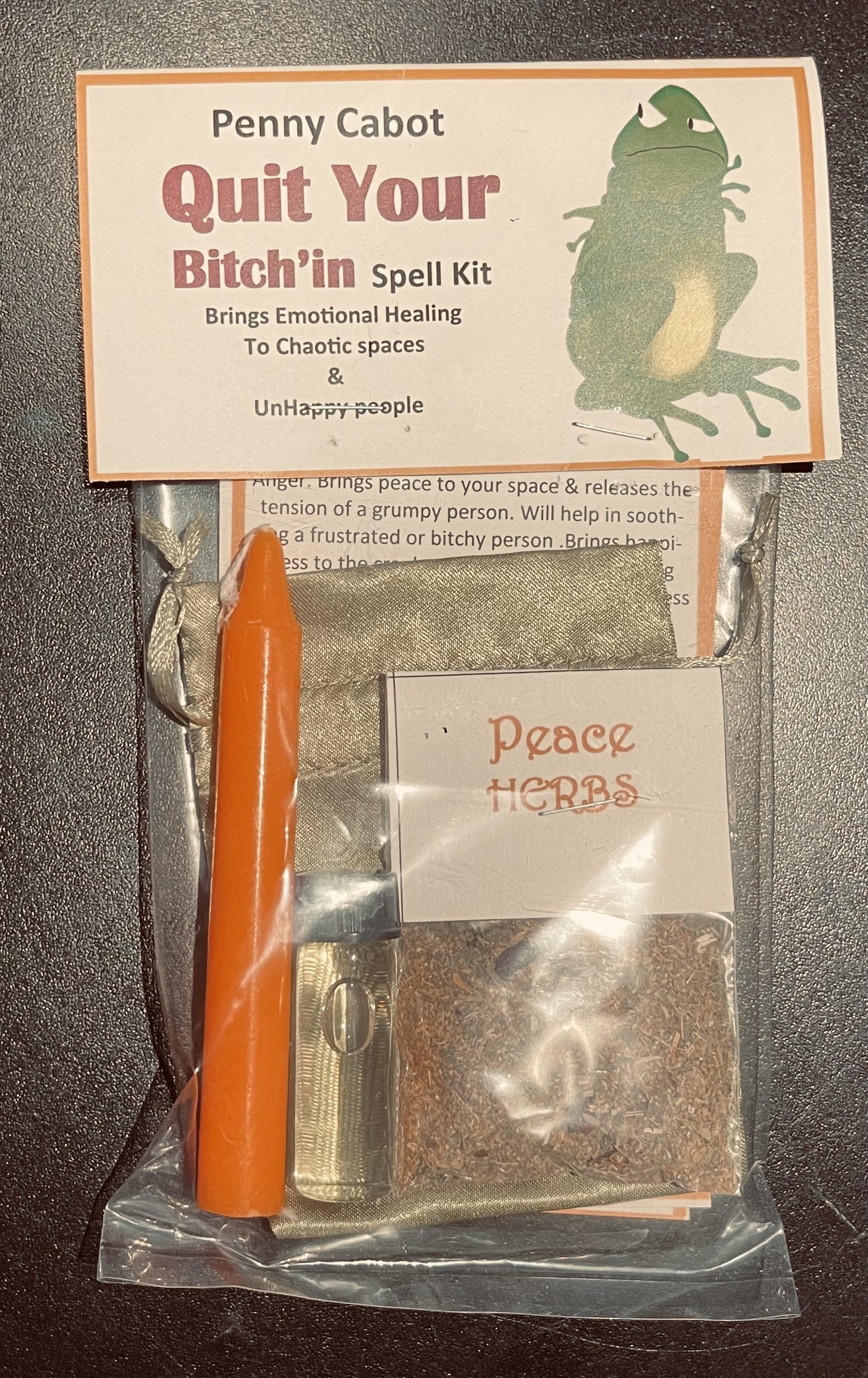 Quit Your Bitch'in Spell Kit by Penny Cabot