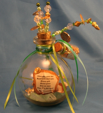 Money Spell Bottle by Laurie Cabot