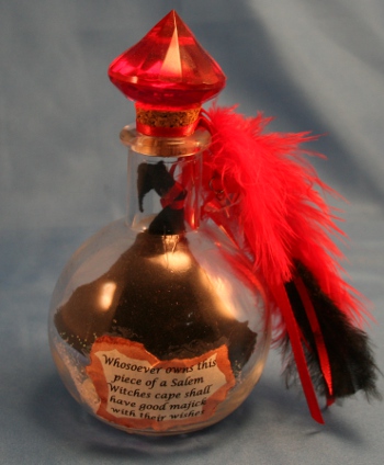 Salem Witches Cape Spell Bottle for Majick by Laurie Cabot