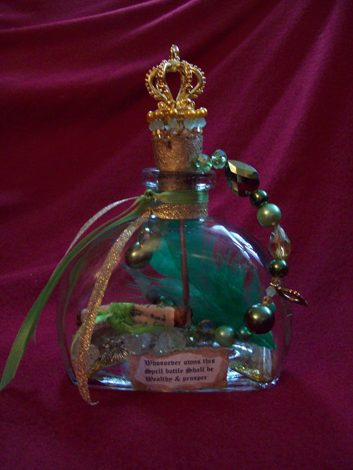 Wealth & Prosperity Spell Bottle by Laurie Cabot - Click Image to Close