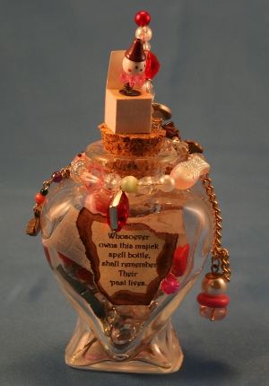 Past Life Spell Bottle by Laurie Cabot - Click Image to Close