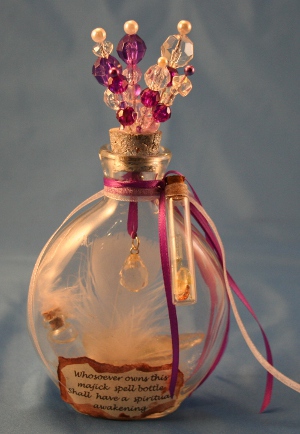 Spiritual Awakening Spell Bottle by Laurie Cabot - Click Image to Close