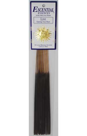 Love Escential essences incense sticks 16 pack - Click Image to Close