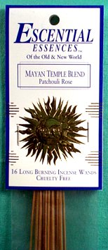 Mayan Temple essential essences incense sticks 16 pack - Click Image to Close