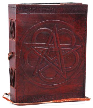 Pentagram Leather Blank Book - Click Image to Close