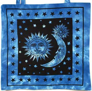 Sun and Stars Tote Bag - Click Image to Close