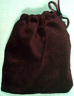 Small Black Velveteen Bag (3 x 4)