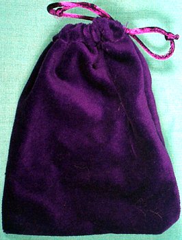 Small Purple Velveteen Bag (3 x 4)
