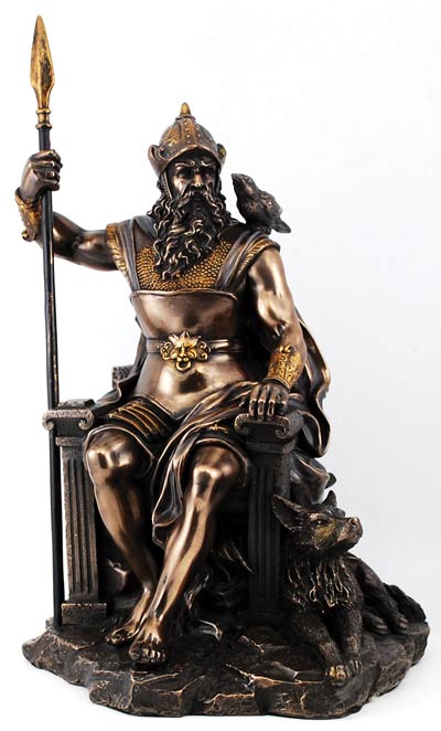 Throned Odin Statue