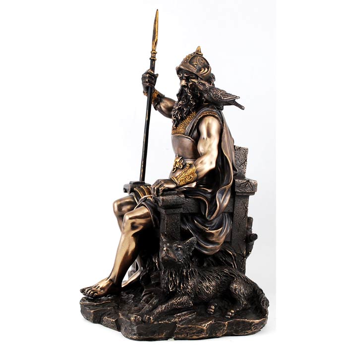 Throned Odin Statue - Click Image to Close