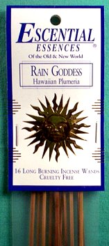 Rain Goddess escential essences incense sticks 16 pack - Click Image to Close